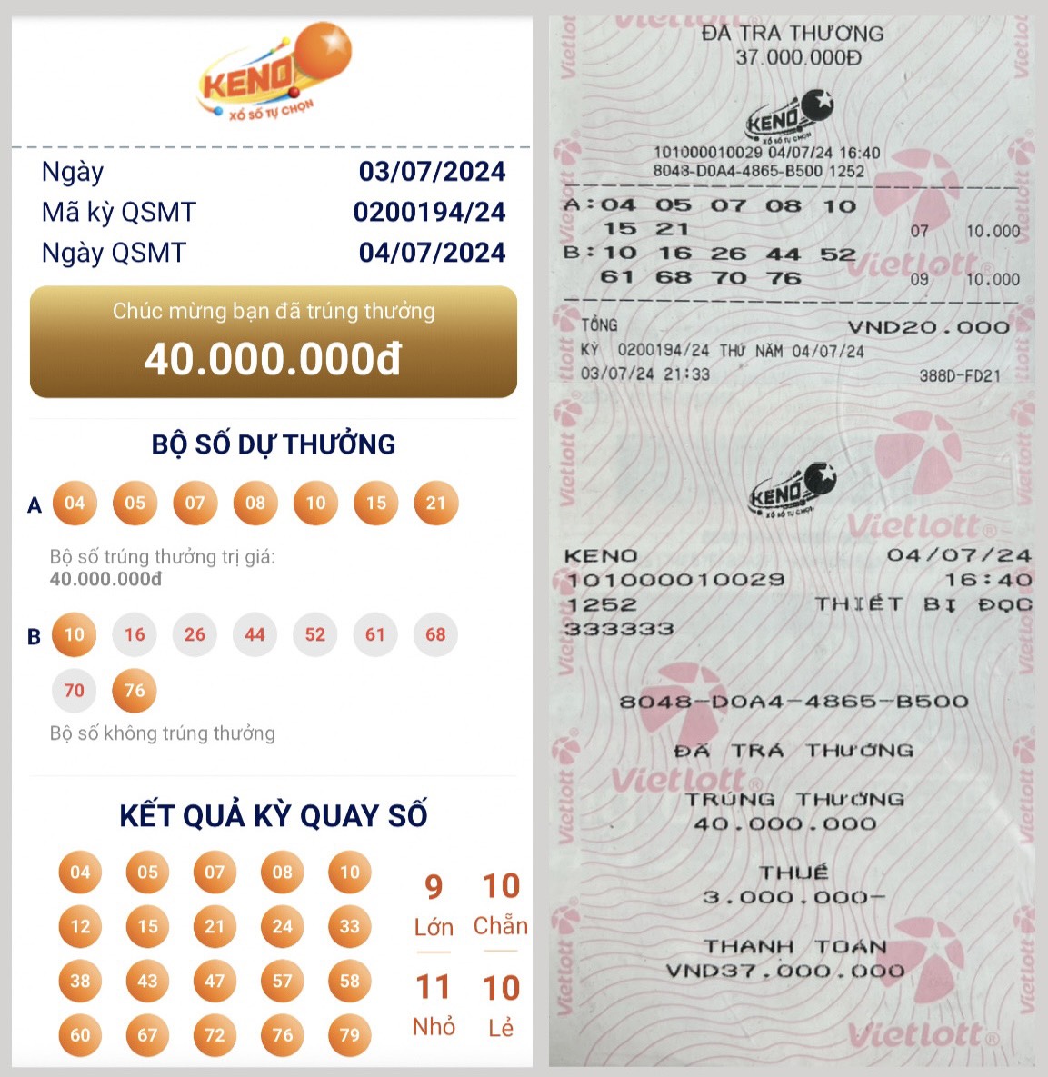 Sản phẩm keno-kỳ 0200194-Ngày04.07.2024